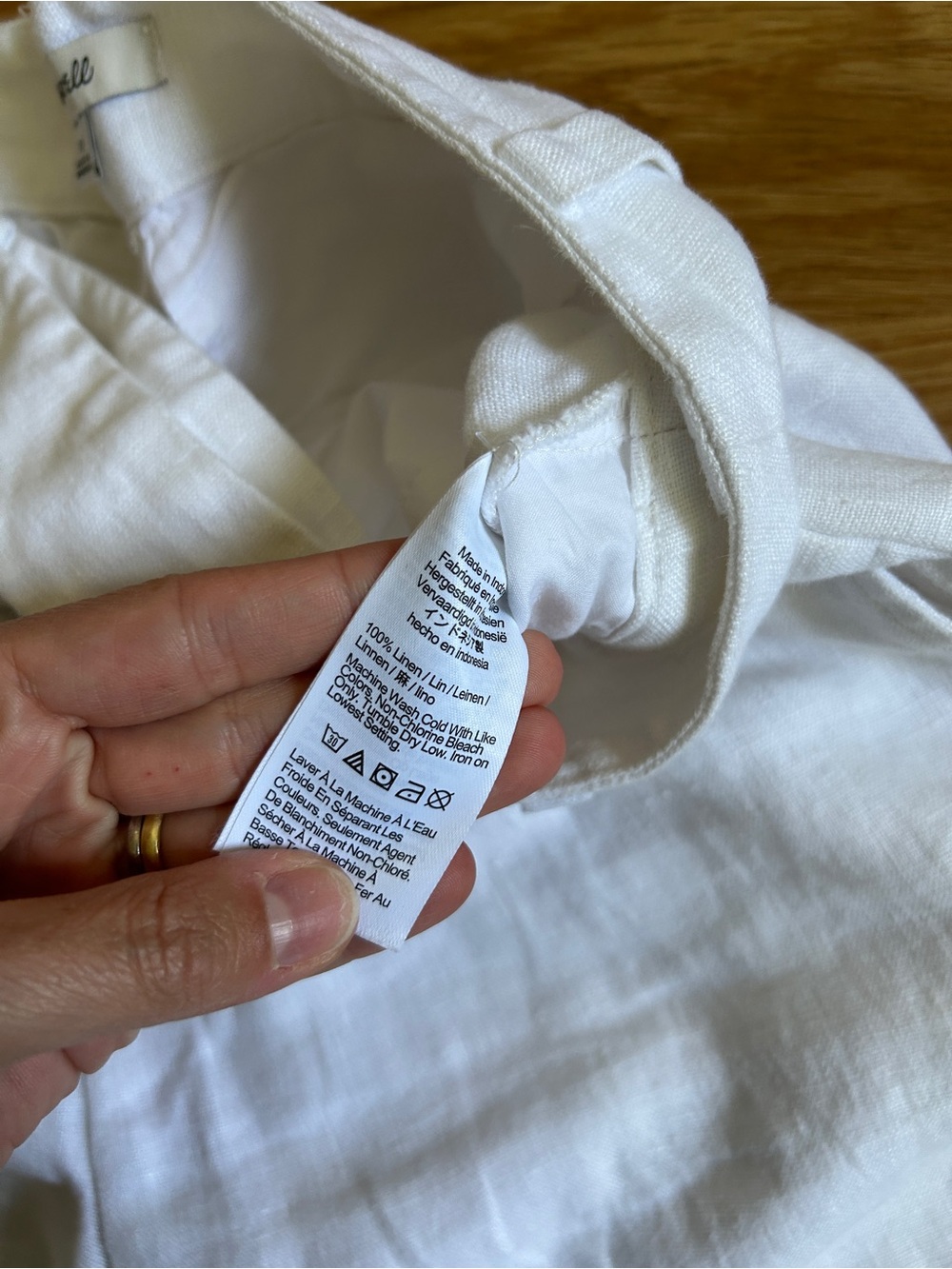 Madewell Harlow 100% Linen Wide Leg Pants - Picture 12 of 12